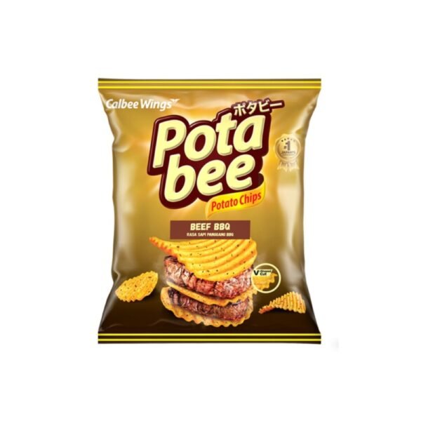 POTABEEE POTATO CHIPS RASA SAPI PANGGANG BBQ 15 g