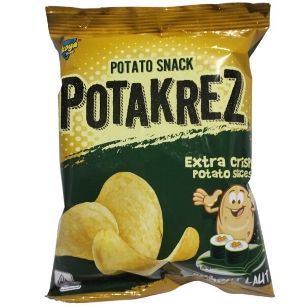 POTATO SNAK POTAKREZ Extra Crispy Potato slices Rasa Rumput Laut 11 g