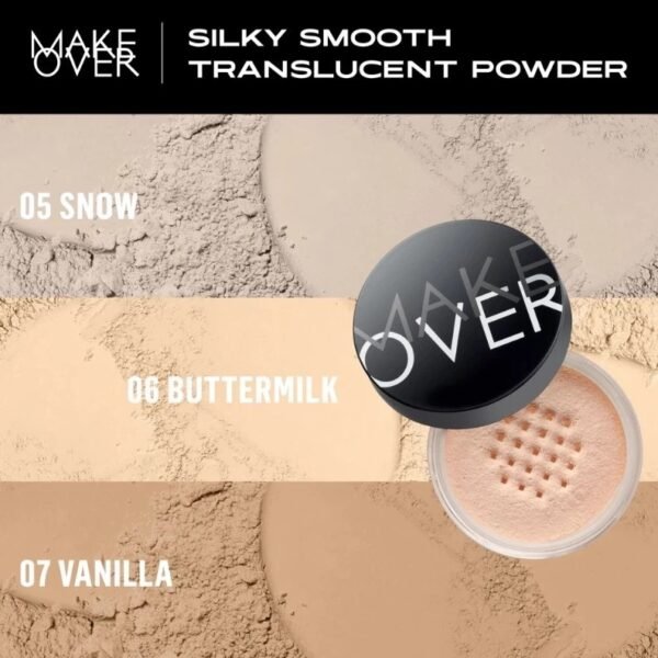 Make Over Silky S Trans PWD - Bedak Tabur 06 buttermilk